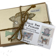 Load image into Gallery viewer, Thank Ewe &amp; Friends Card Set (Little One)