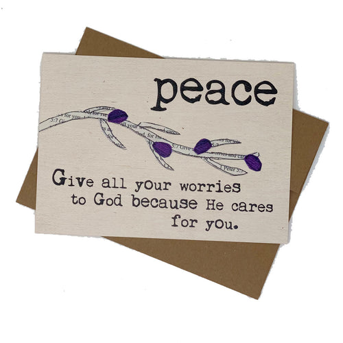 PEACE--Give God all Your Worries