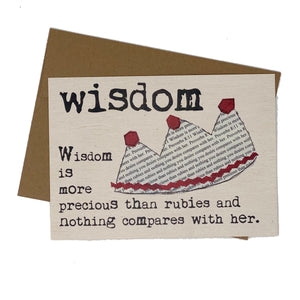 WISDOM--More Precious than Rubies